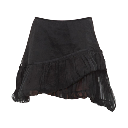 (W) 키코 코스타디노브 로젠 미니 스커트 블랙((W) Kiko Kostadinov Lozen MIni Skirt Black)