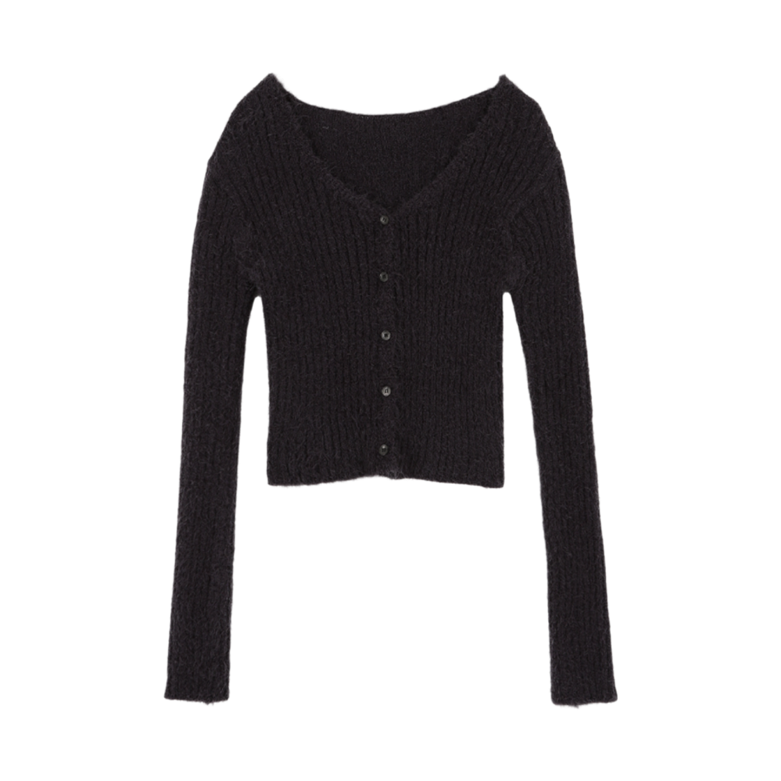 아수라 멜로우 퍼 가디건 차콜(Asura Mellow Fur Cardigan Charcoal) - 1