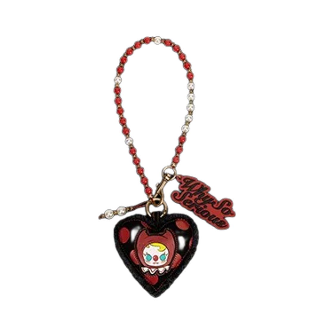팝마트 와이 소 시리어스 시리즈 펜던트 체인 크림슨 댄서 (개봉 박스)(Pop Mart Why So Serious Series Pendant Chain Crimson Dancer (Opened Case))
