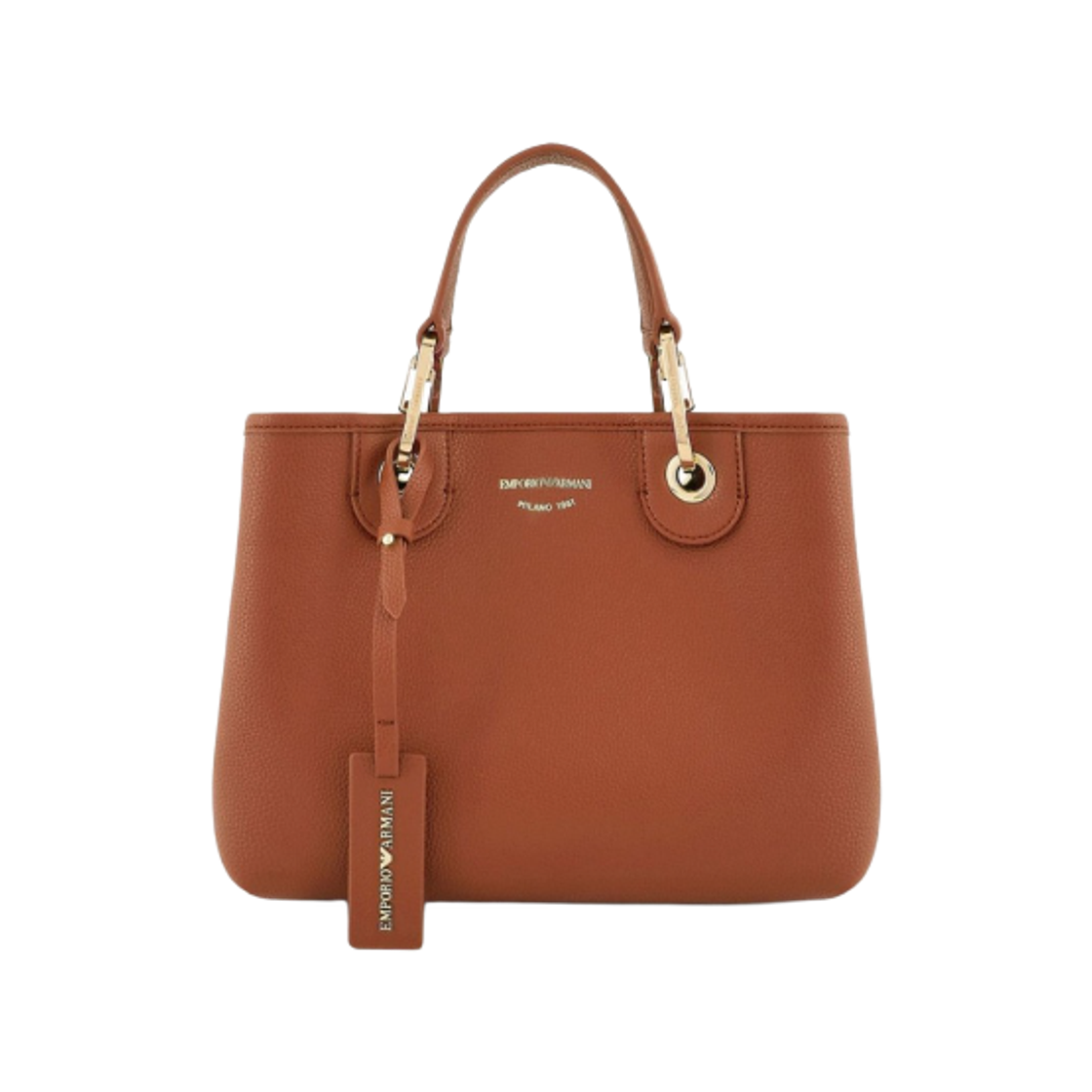 EW000361AF12103M6030 Emporio Armani Myea Small Shopping Bag Brown