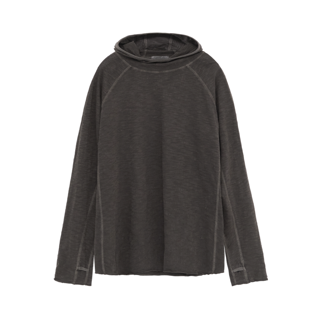 폴리테루 휴먼인덱스 휴먼 터틀 넥 후디 브라운(Polyteru Human Index Human Turtle Neck Hoodie Brown)