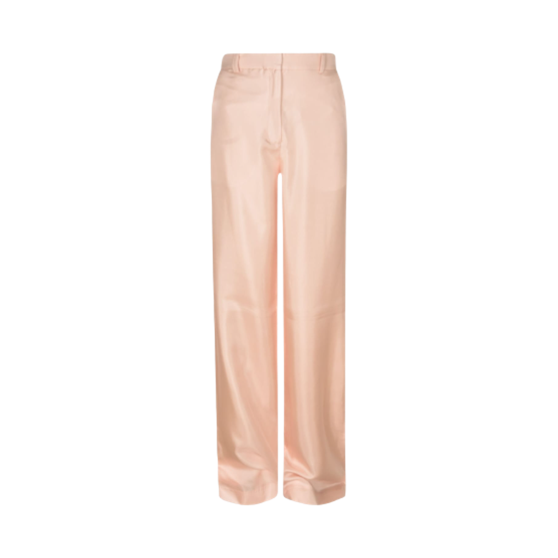 (W) 랑방  하이 웨이스트 롱 트라우저 로즈((W) Lanvin High Waist Long Trousers Rose)