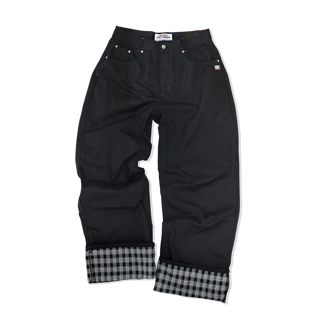 스포츠챔버 SC 체크 커프 팬츠 블랙(SPORT CHAMBER SC Check Cuff Pants BLACK)