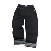SPORT CHAMBER SC Check Cuff Pants BLACK