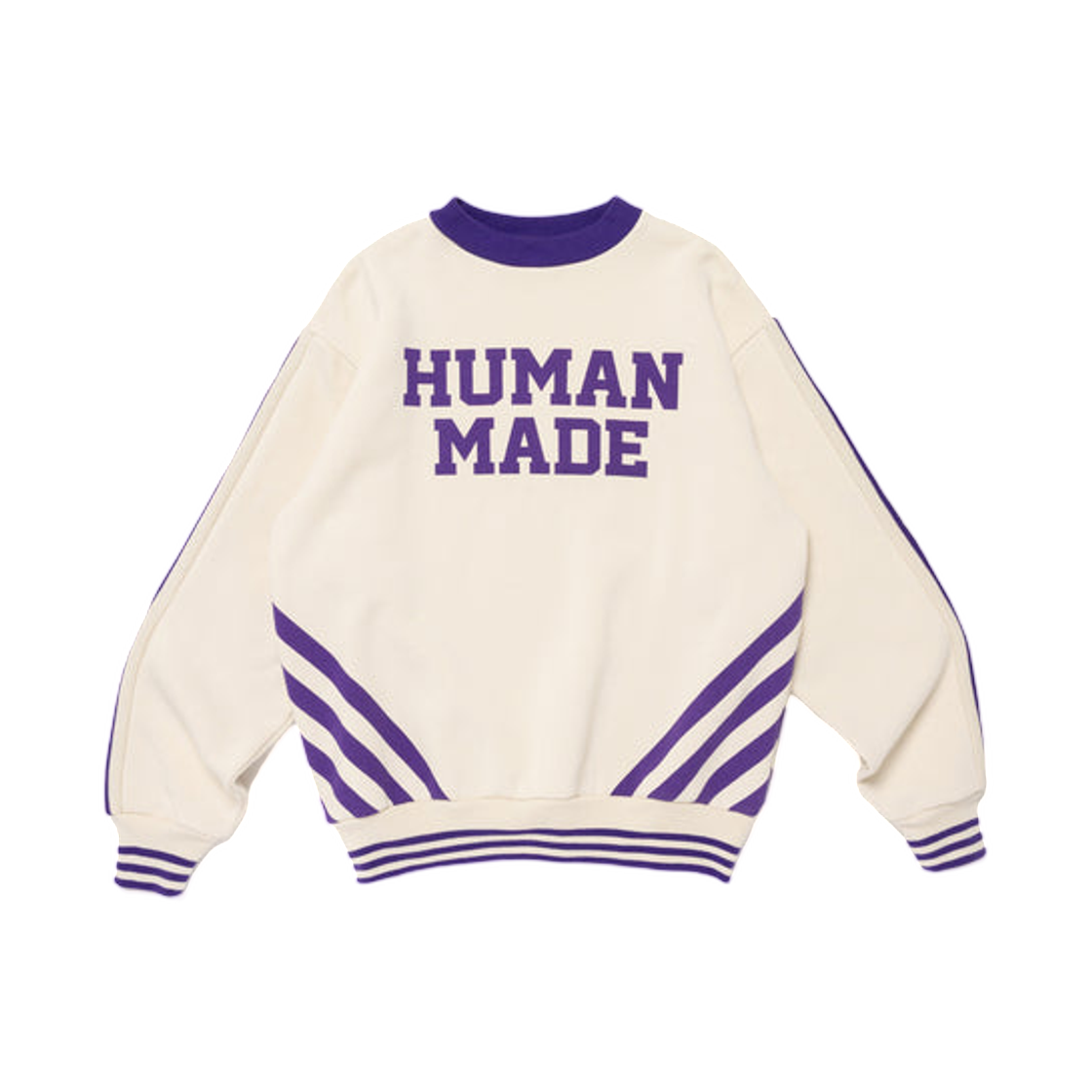 HM30CS005 Human Made Elbow Patch Sweatshirt White