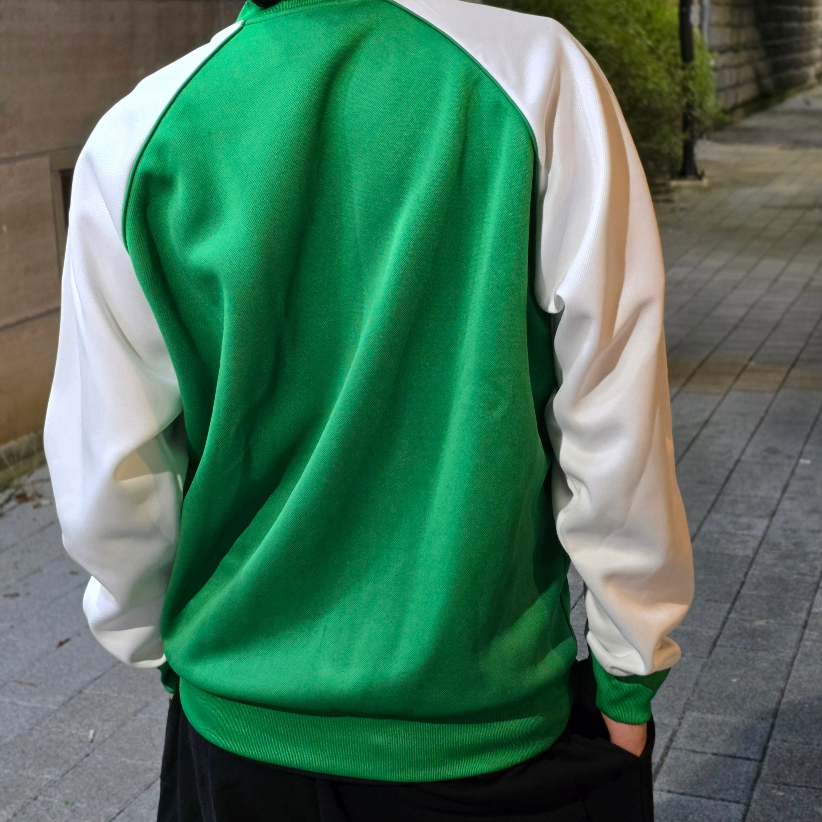 Adidas SST Track Top Wonder White Collegiate Green - KR Sizing, Adidas SST Track Top Wonder White Collegiate Green - US Sizing 착용 스타일 - 2