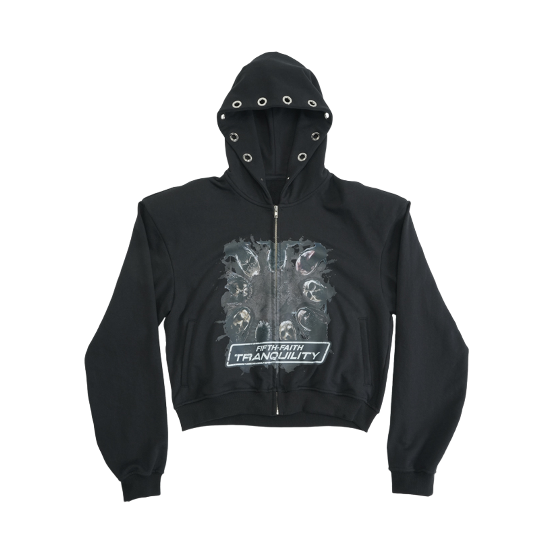 씨에스씨 트랭퀼리티 후디 집업 블랙(CSC Tranquility Hoodie Zip Up Black)