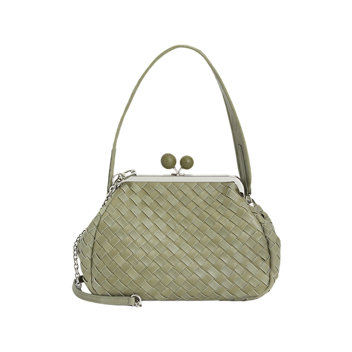 PANCIA-004 Weekend Max Mara Pancia Chain Clutch Khaki