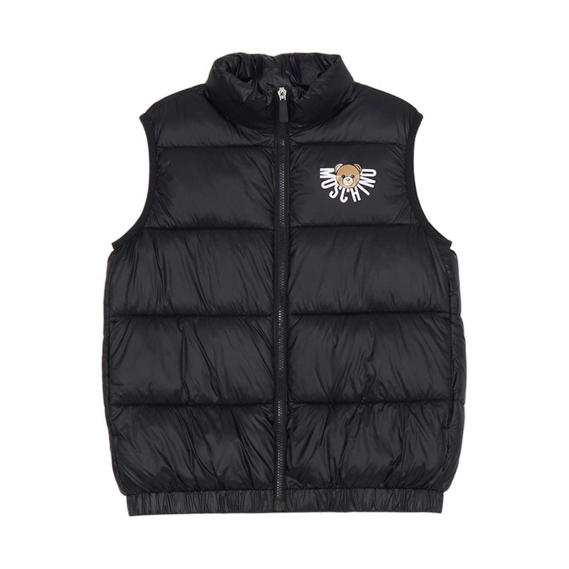 (키즈) 모스키노 패딩 베스트 블랙((Kids) Moschino Padding Vest Black)