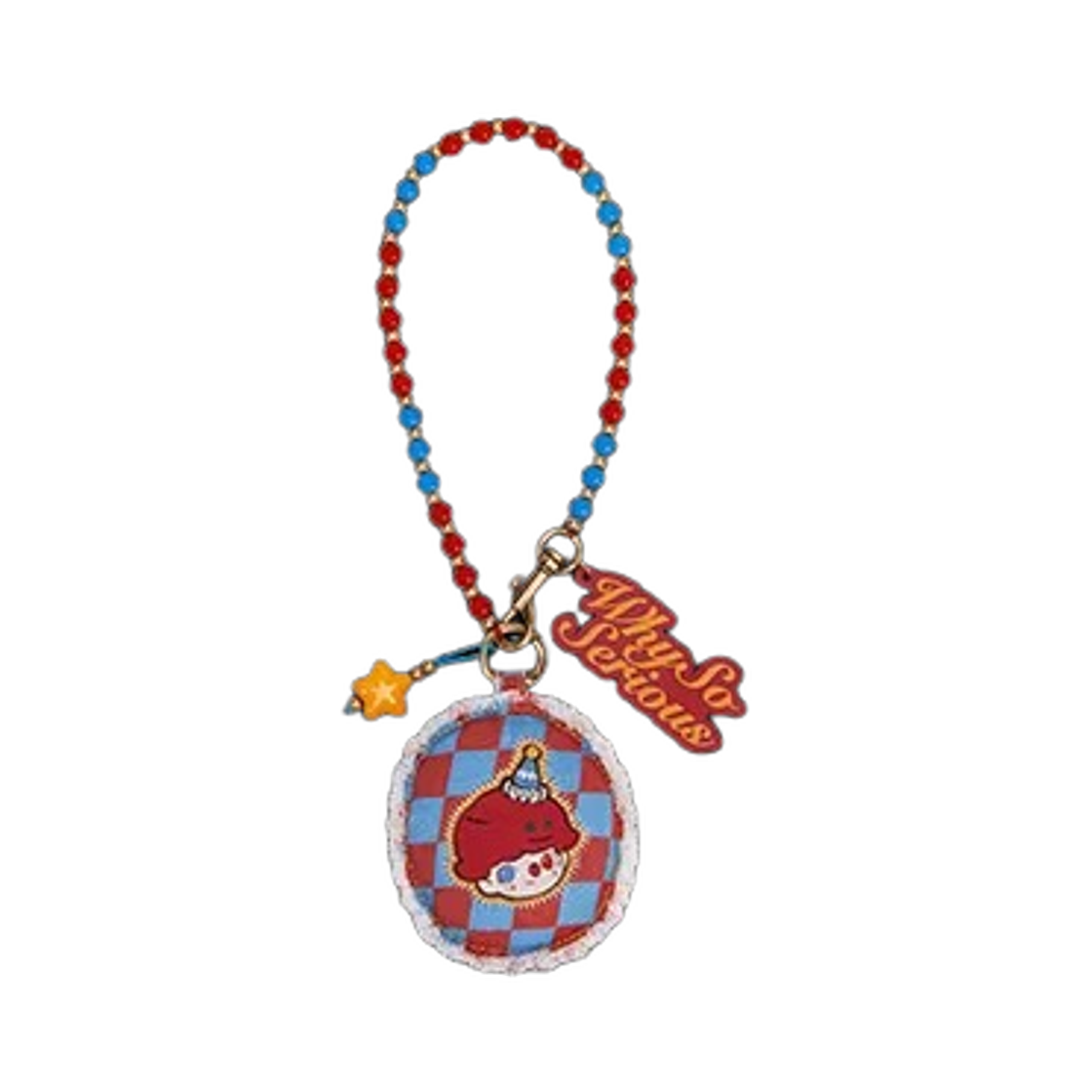 팝마트 와이 소 시리어스 시리즈 펜던트 체인 플레임 클라운 (개봉 박스)(Pop Mart Why So Serious Series Pendant Chain Flame Clown (Opened Case)) - 1