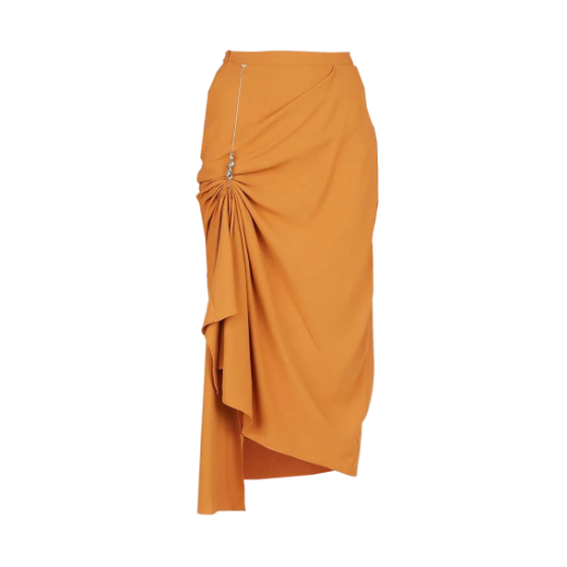(W) 키코 코스타디노브 서스펜션 드레이프 스커트 오렌지((W) Kiko Kostadinov Suspension Drape Skirt Orange)
