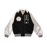 Human Made Satin Varsity Jacket Black