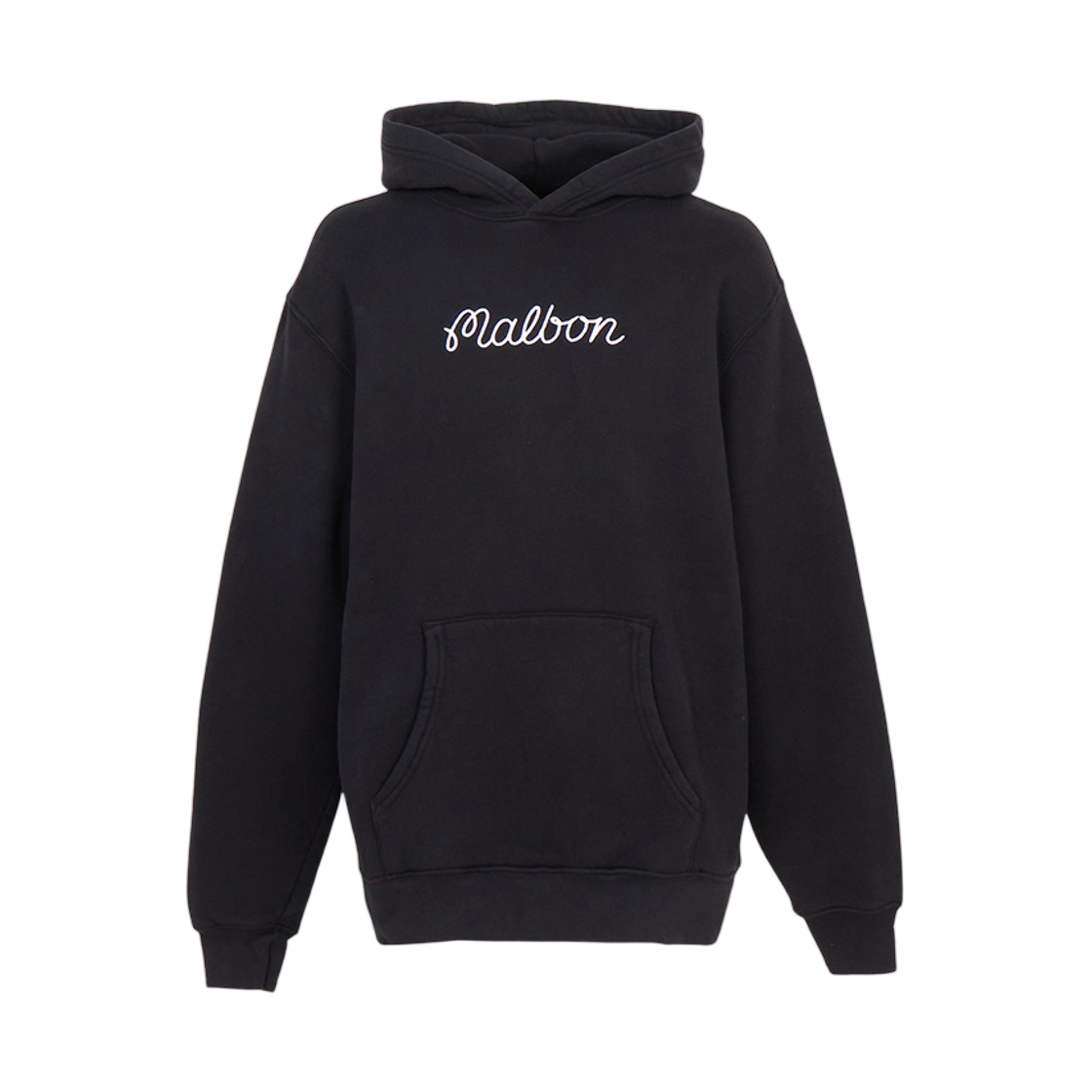 M9418BLK Malbon Golf Golf Wear Fleece Hood Sweatshirt Black