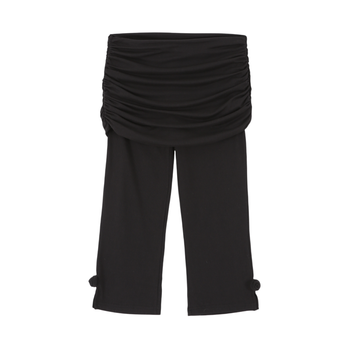 A25FWPT43BK0F Asura Flower Slit Folding Pants Black