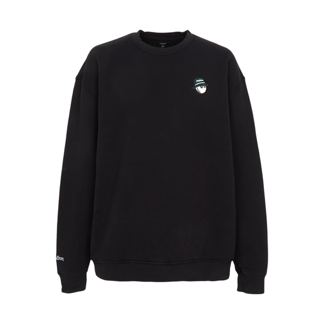 말본 골프 골프웨어 플리스 스웨트셔츠 블랙(Malbon Golf Golf Wear Fleece Sweatshirt Black)