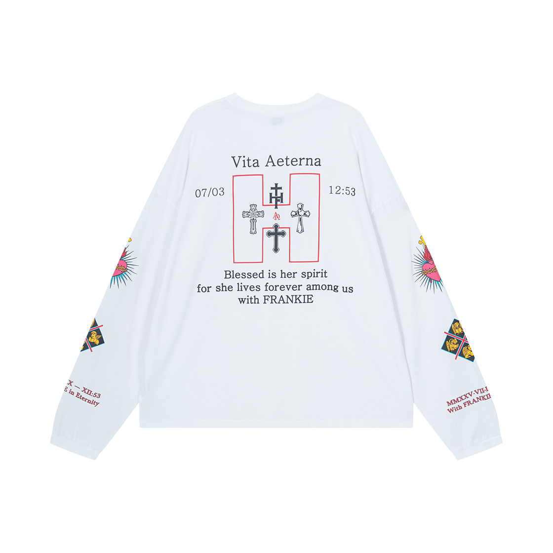 하이타이드 프랭키 노소 베베 아마도 롱슬리브 티 화이트(HIGHTIDE FRANKIE Nosso Bebe Amado Long Sleeve Tee White) - 2