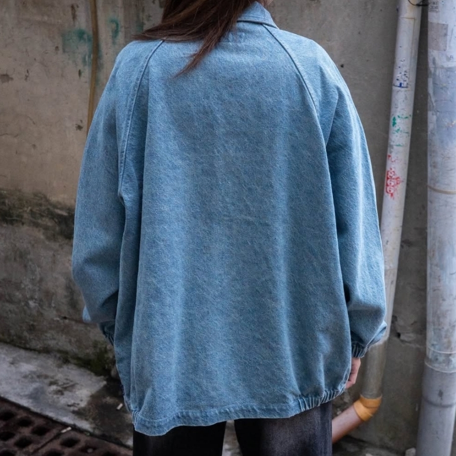 Supreme Arc Denim Coaches Jacket Washed Indigo - 25SS 착용 스타일 - 2