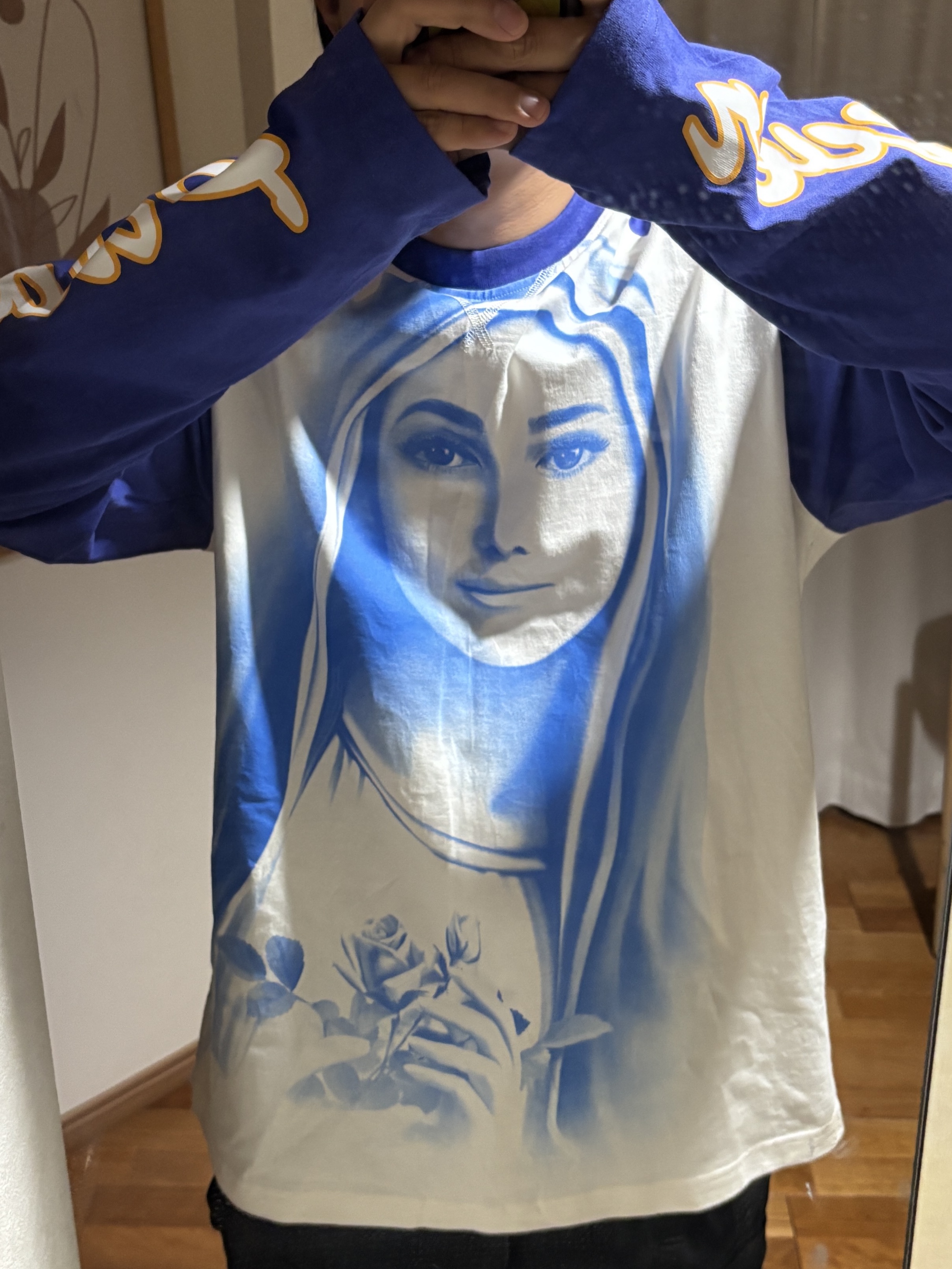 Palace 1 Truth Long Sleeve Posh Blue - 25SS 착용 스타일 - 1