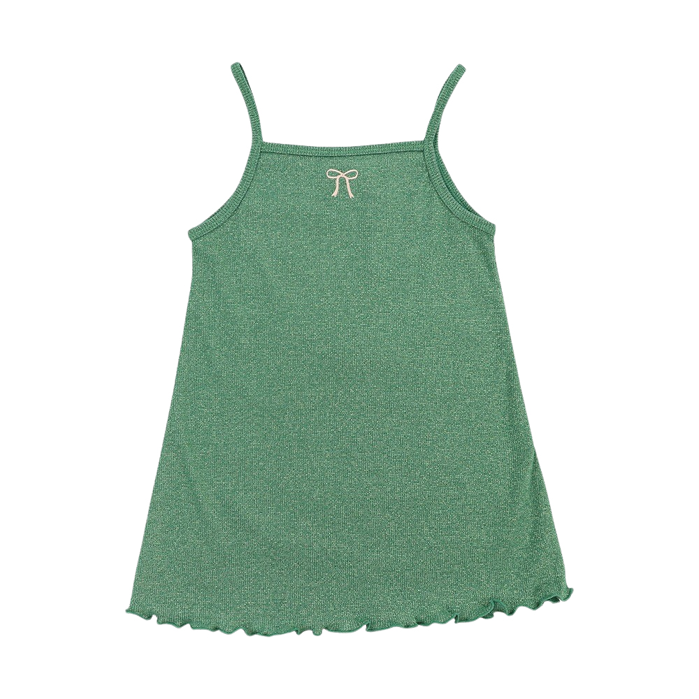 콩제슬래드 롤리 스트랩 드레스 그린(Konges Sløjd Loli Strap Dress Bottle Green)