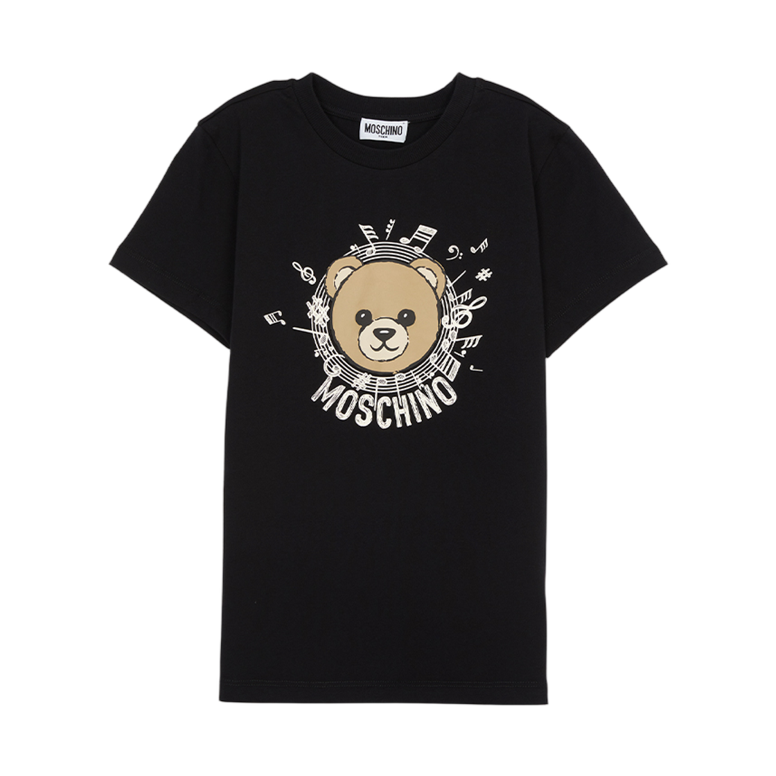 HOM058-LAA10-60100 (Kids) Moschino Short Sleeve T-Shirt Black