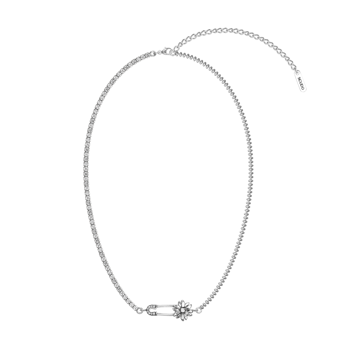 스쿠도 쿠오레 테니스 클립 넥크리스(Scudo Cuore Tennis Clip Necklace)