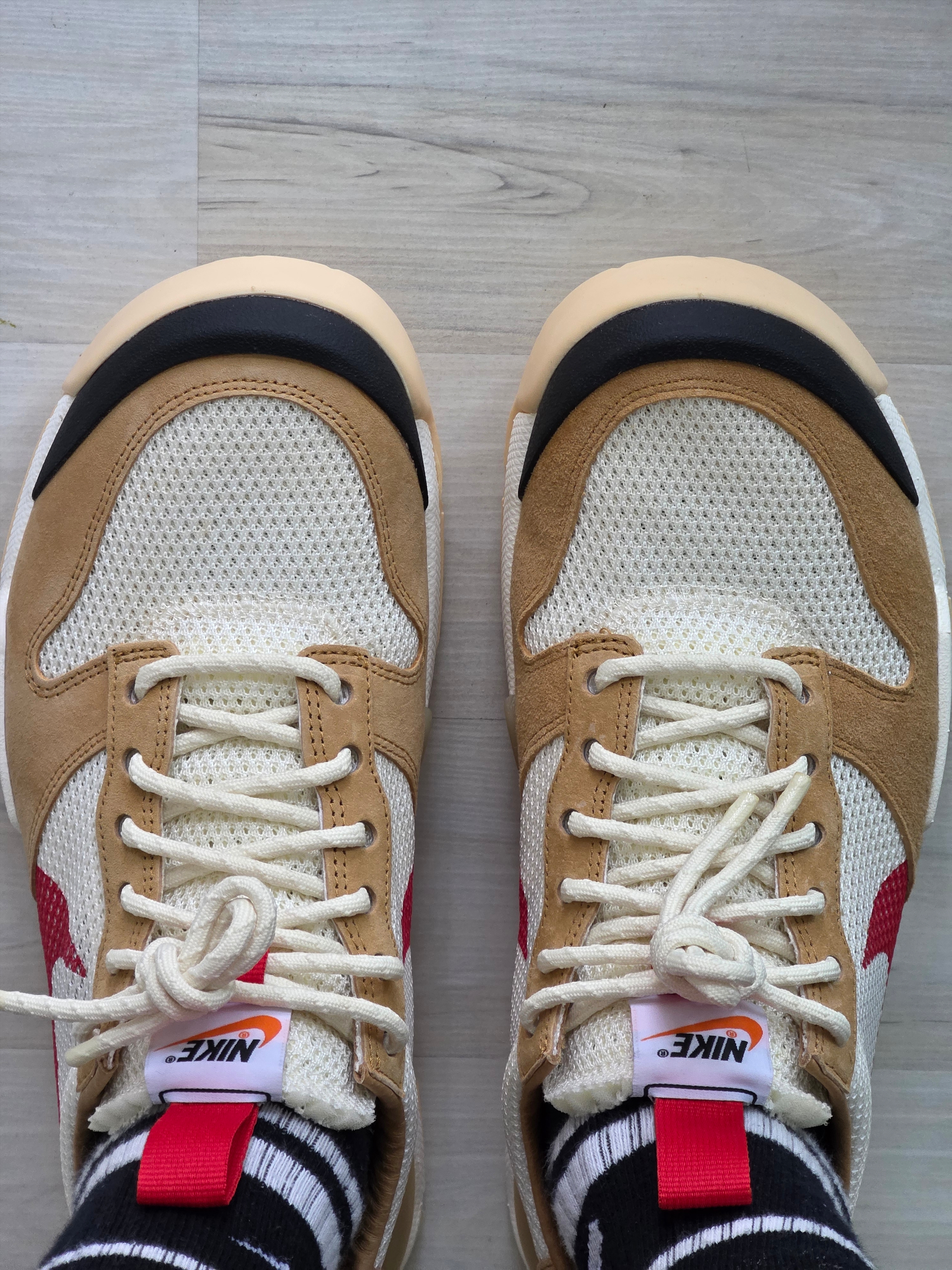 Nike x Tom Sachs Mars Yard Shoe 3.0 Space Camp, New Balance 327 Moonbeam Ghost Pepper 착용 스타일 - 2