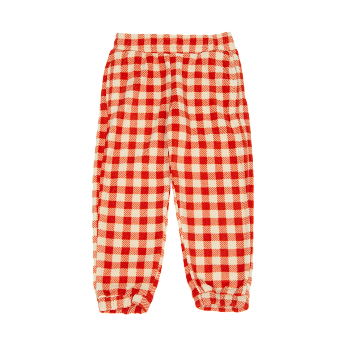(키즈) 미니 로디니 플리스 팬츠 레드((Kids) Mini Rodini Fleece Pants Red)