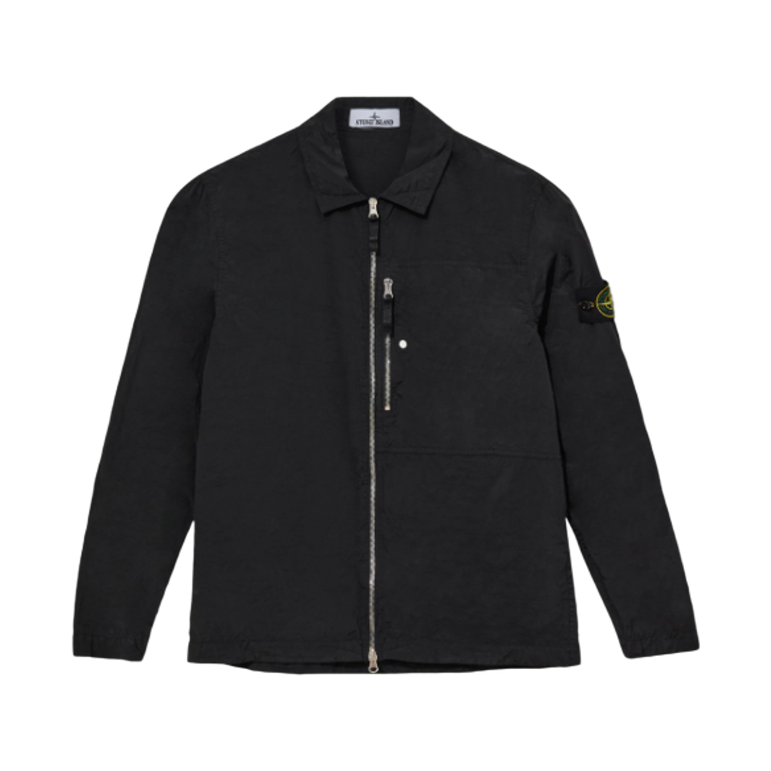 K2S1512000-31S0019-V0029 Stone Island 1200031 Nylon Metal in Econyl Regenerated Nylon Garment Dyed Overshirt Black - 25FW