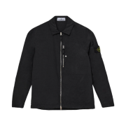 Stone Island 1200031 Nylon Metal in Econyl Regenerated Nylon Garment Dyed Overshirt Black - 25FW