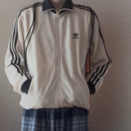Adidas Waffle Beckenbauer Track Top Wonder White - KR Sizing 착용 스타일