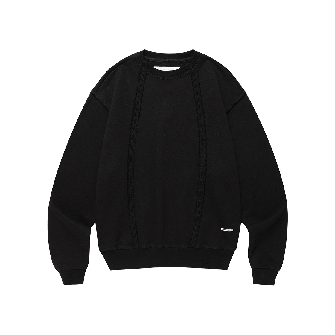 더바이닐하우스 컷오프 스웨트셔츠 블랙(Thevinylhouse Cut-Off Line Sweatshirts Black)