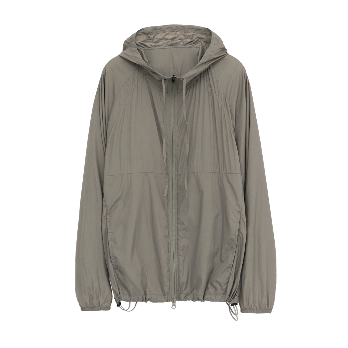 HM5LJU8015C8 Polyteru Human Index Human Nylon Hoodie Parka Beige