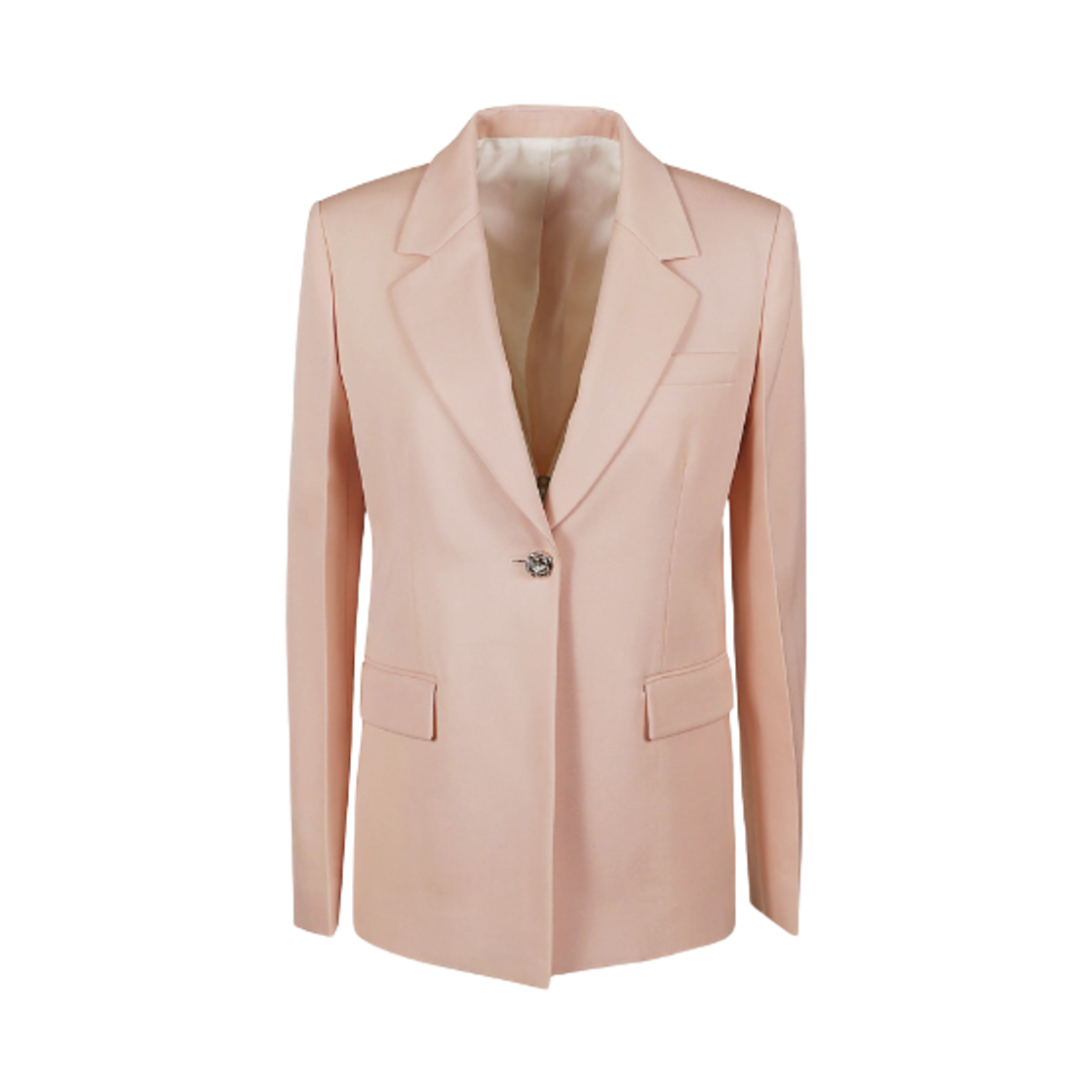 (W) 랑방 싱글 브레스티드 테일러드 자켓 로즈((W) Lanvin Single-Breasted Tailored Jacket Rose)
