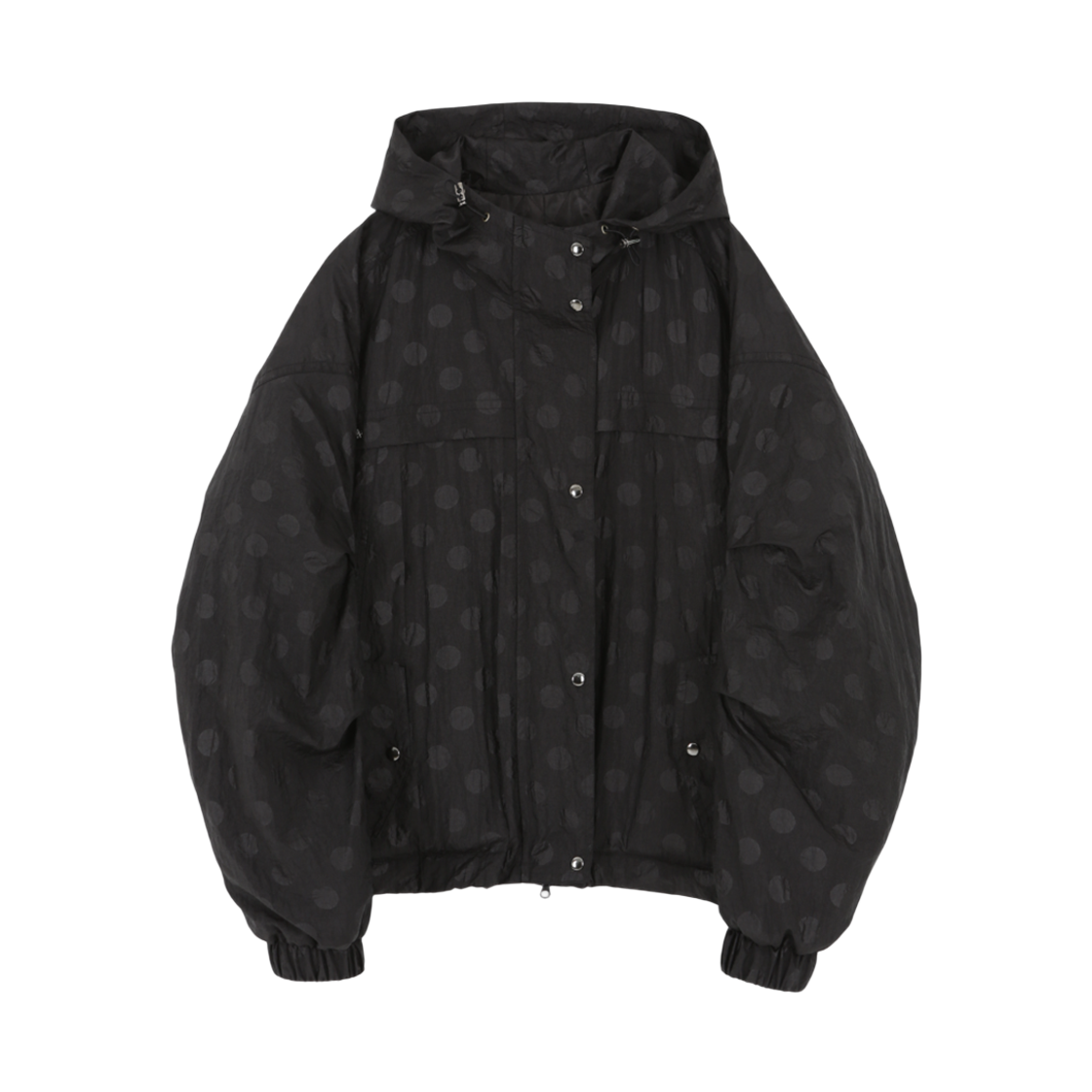 A25FWJK10BD0F Asura Pattern Duo Bomber Jacket Black Dot