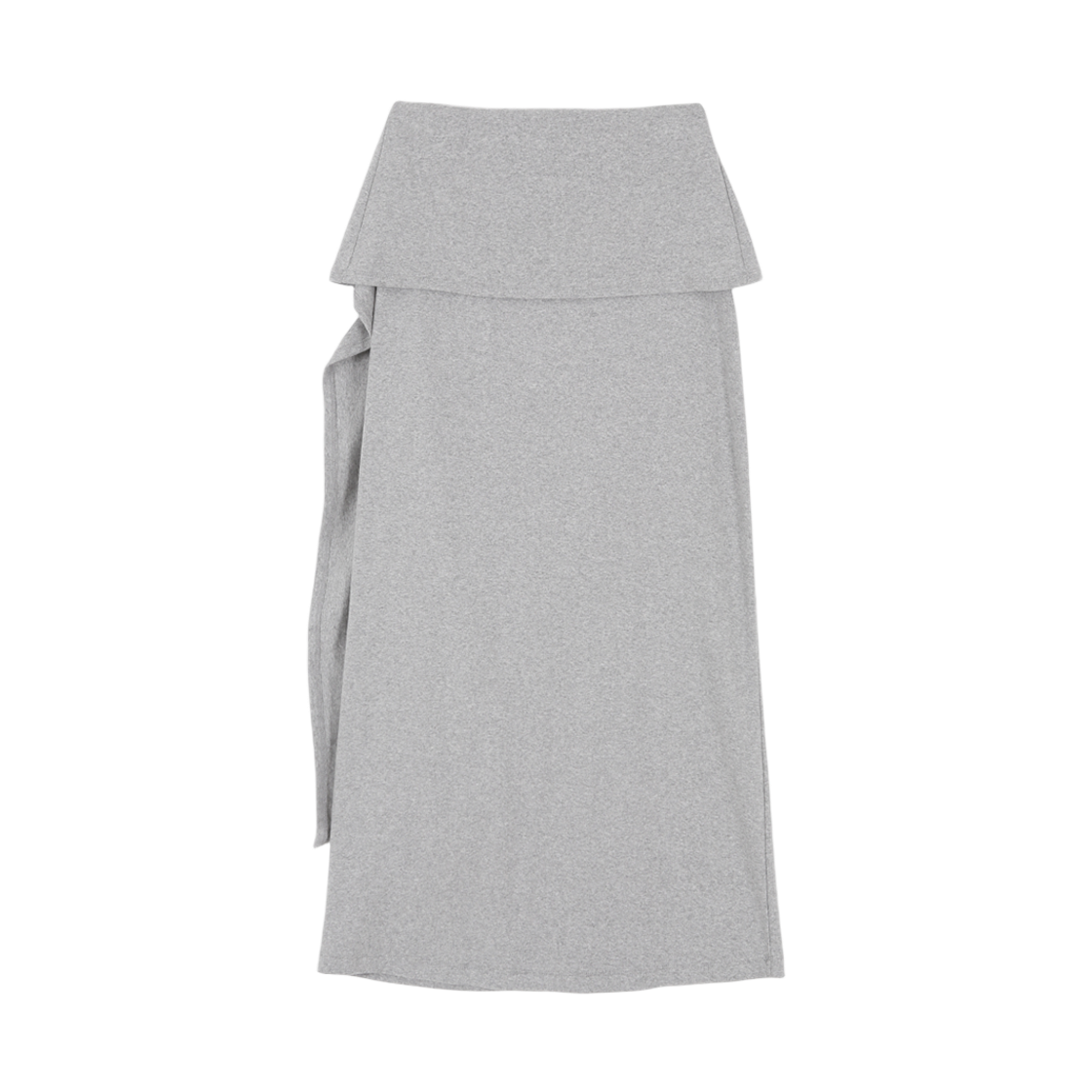 아수라 턱 랩 스커트 멜란지 그레이(Asura Tuk Wrap Skirt Melange Grey) - 2