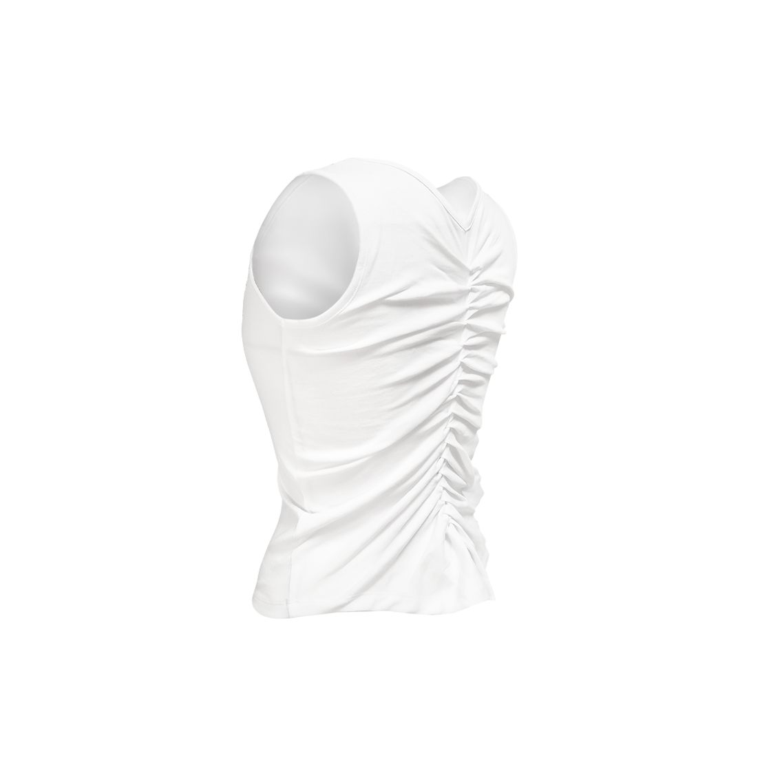 정도 백 위브 슬리브리스 - 화이트(JUNGDO Back Weave Sleeveless - White) - 2