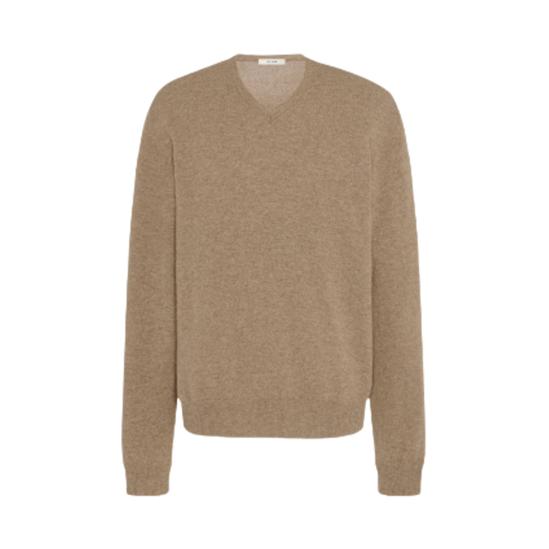 1014Y556TAU The Row Rod Cashmere Top Taupe