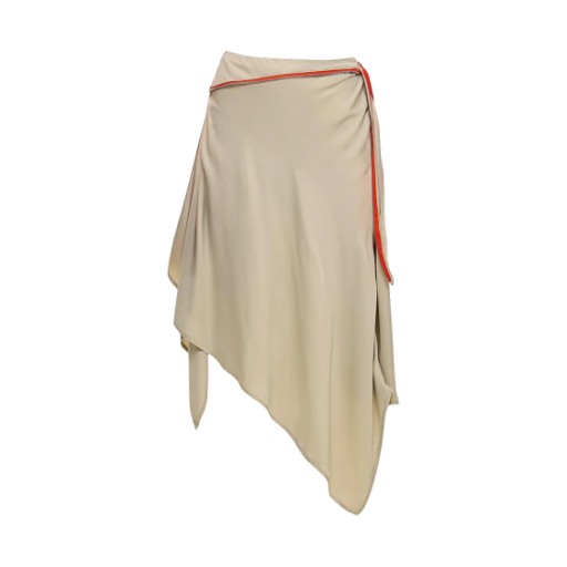 (W) 키코 코스타디노브 소니아 드레이프 스커트 베이지((W) Kiko Kostadinov Sonia Draped Skirt Beige)