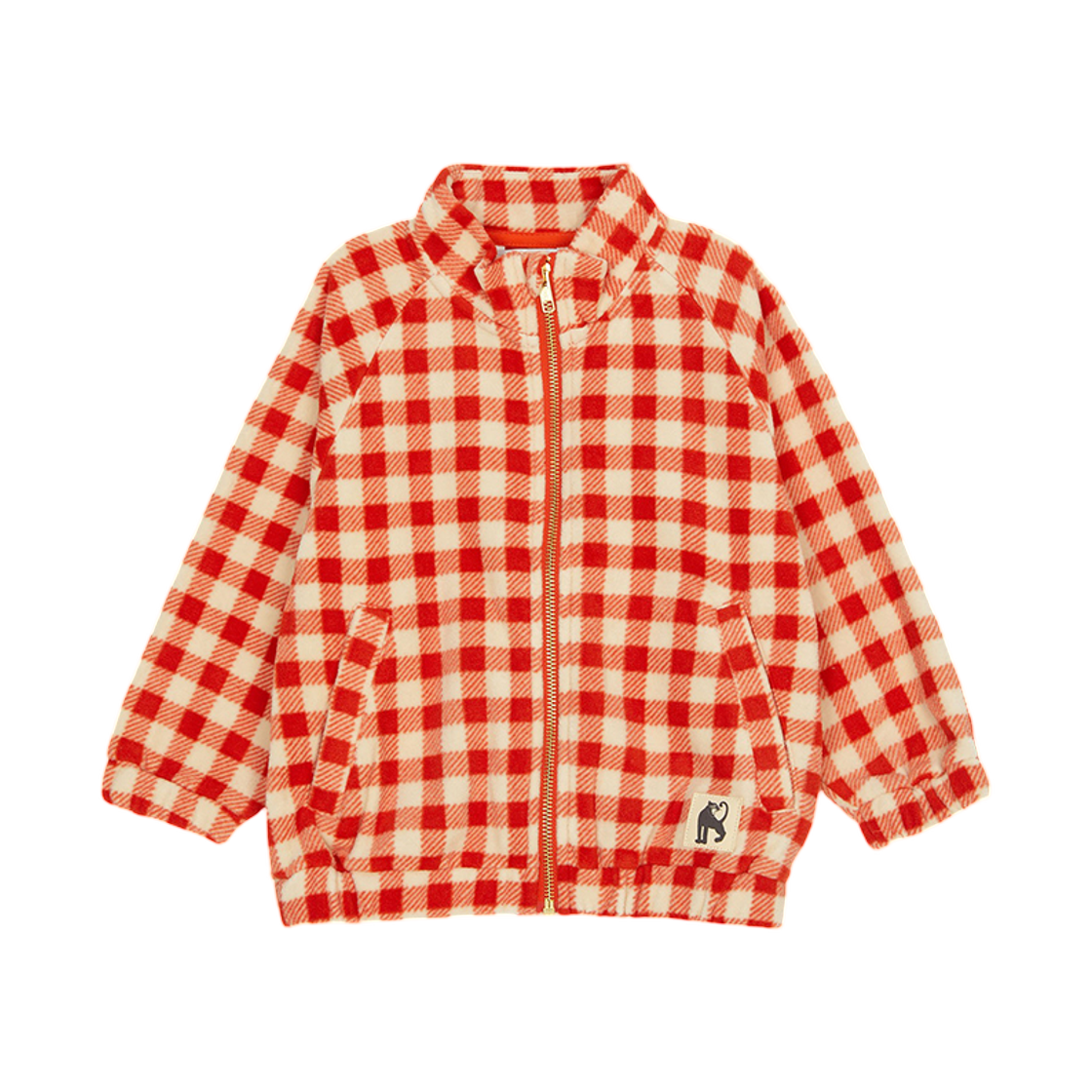 (키즈) 미니 로디니 플리스 자켓 레드((Kids) Mini Rodini Fleece Jacket Red)