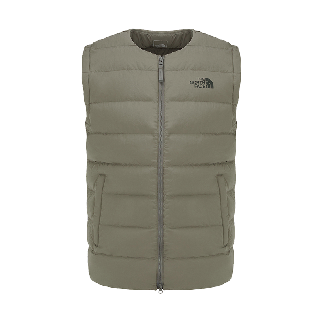 NV1DR54B The North Face Poplar Down Vest RDS Grayish Khaki - 25FW