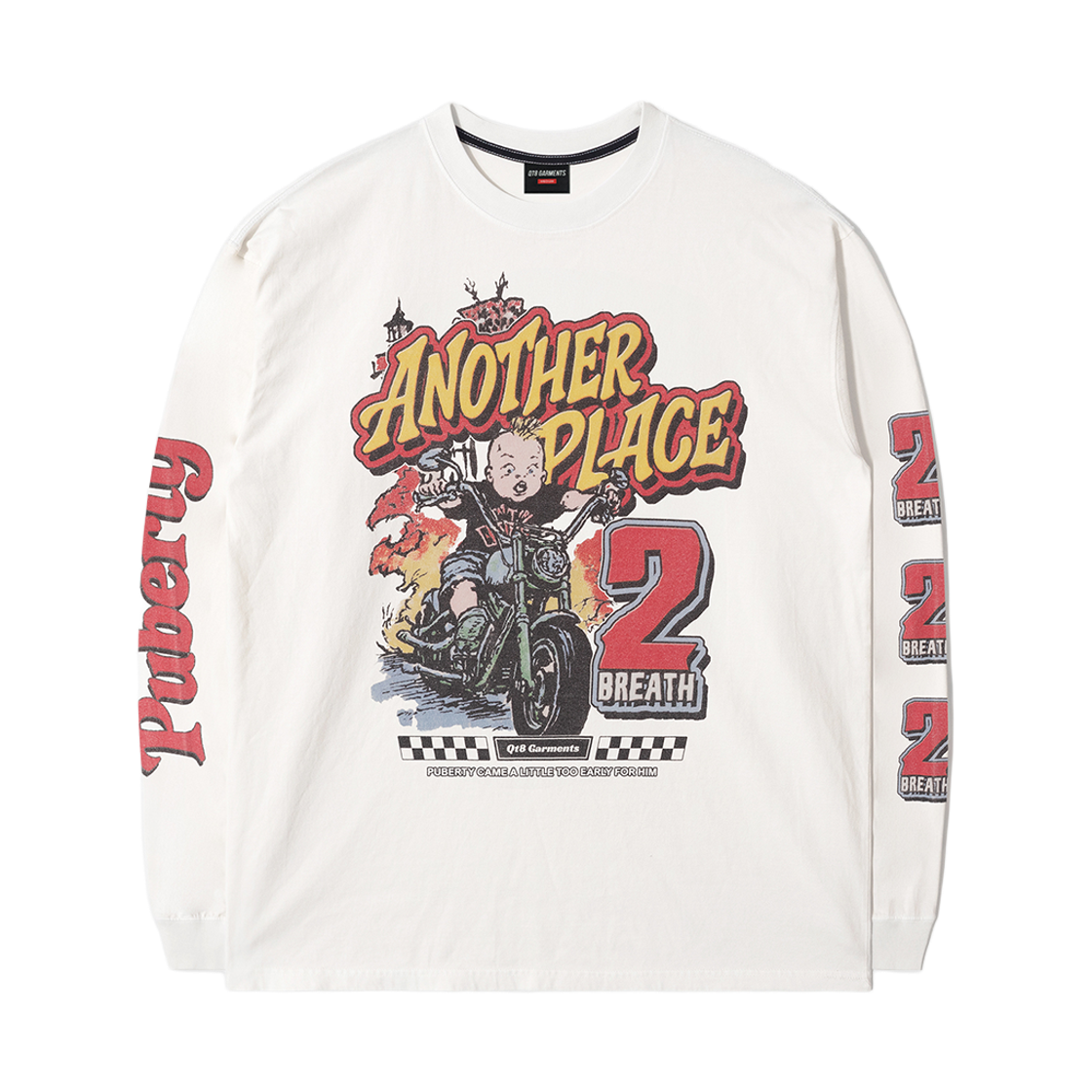 Q5AMTL004ECR QT8 GARMENTS Another Place Washed Long Sleeve Ecru