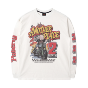 QT8 GARMENTS Another Place Washed Long Sleeve Ecru