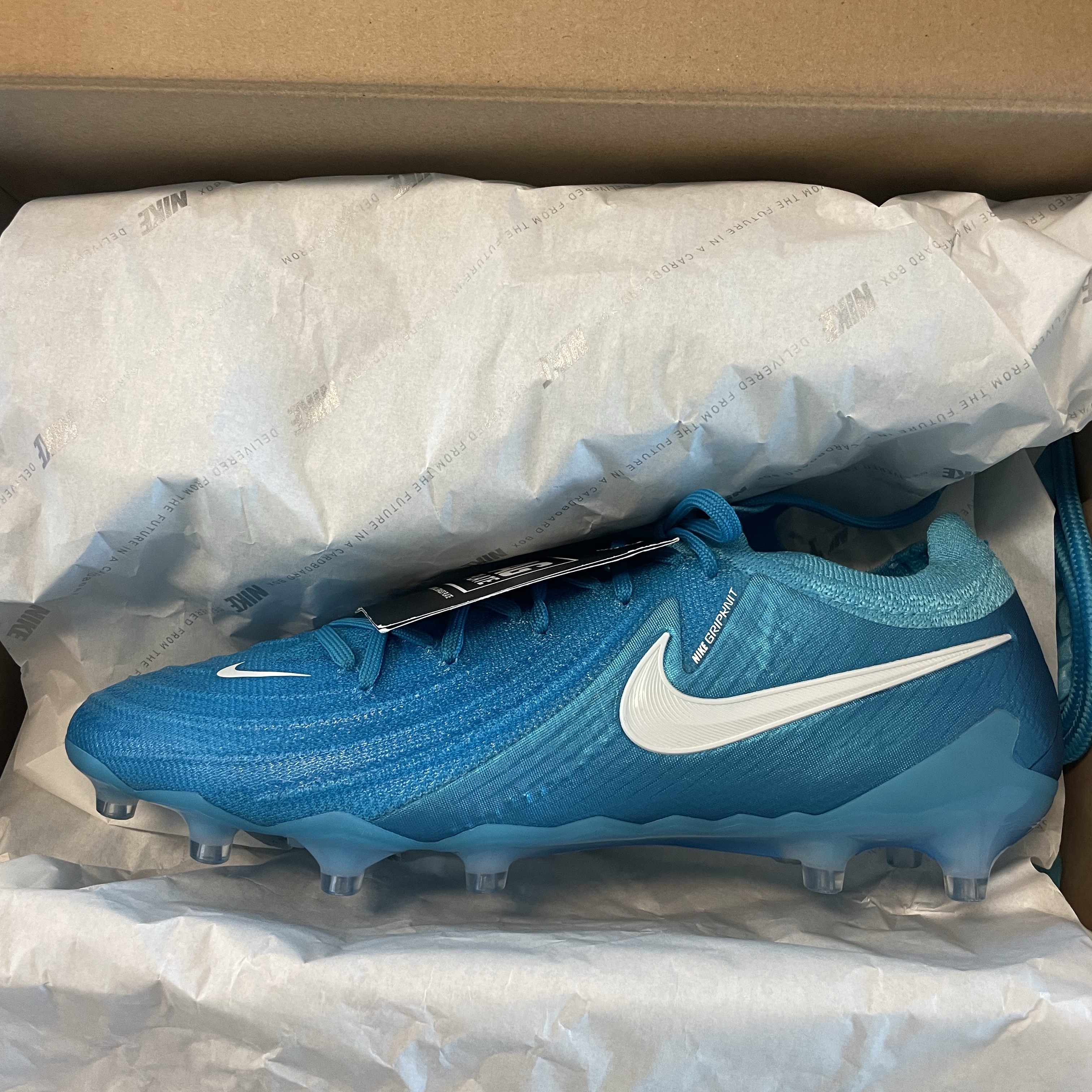 Nike Phantom GX 2 Elite AG Blue Fury White 착용 스타일