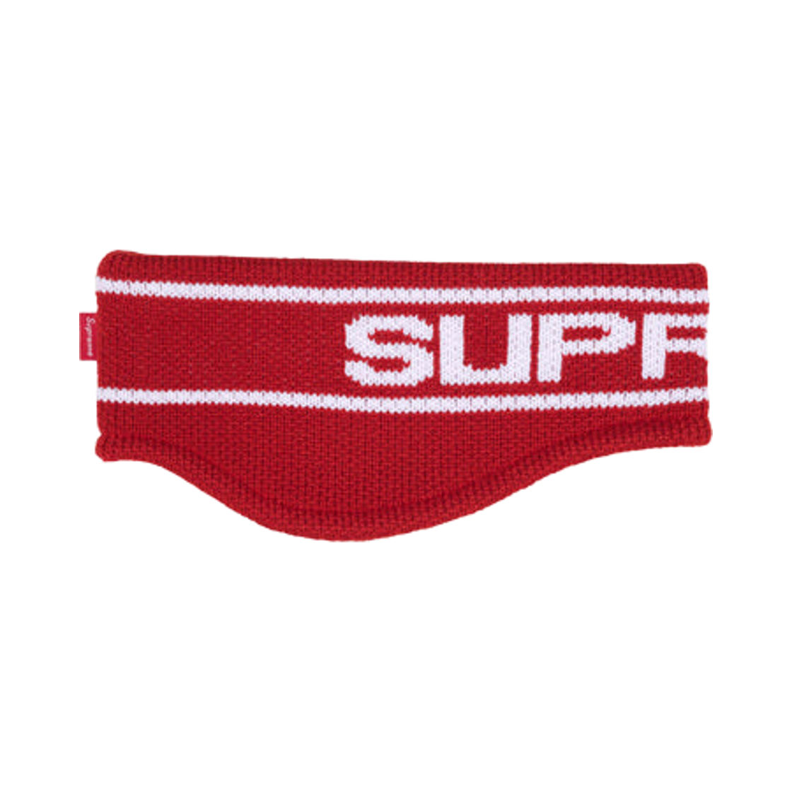 슈프림 콘트라스트 로고 헤드밴드 레드 - 25FW