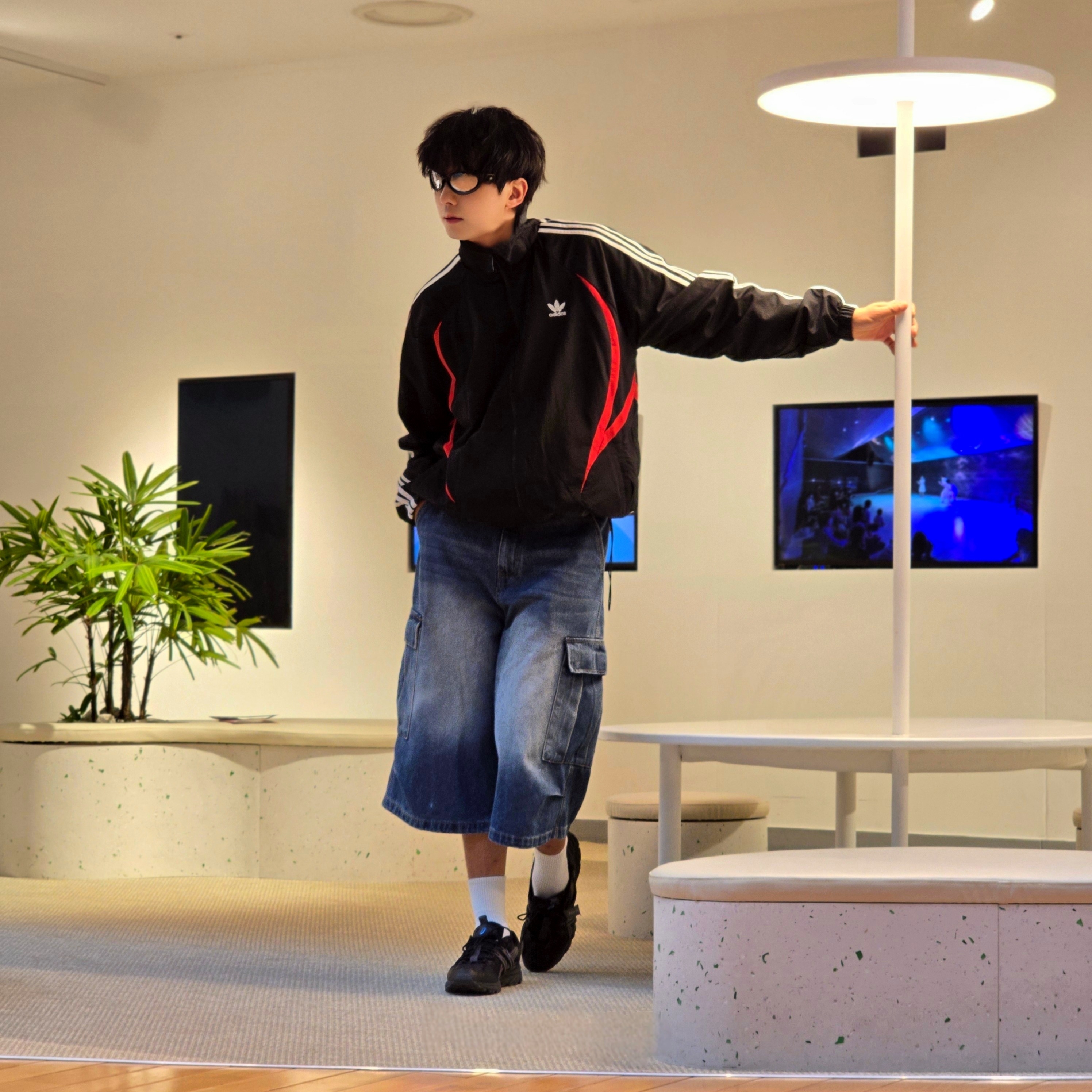 Adidas Archive Track Top Black - KR Sizing, Asics Gel-Sonoma 15-50 Black Obsidian Grey 착용 스타일 - 5