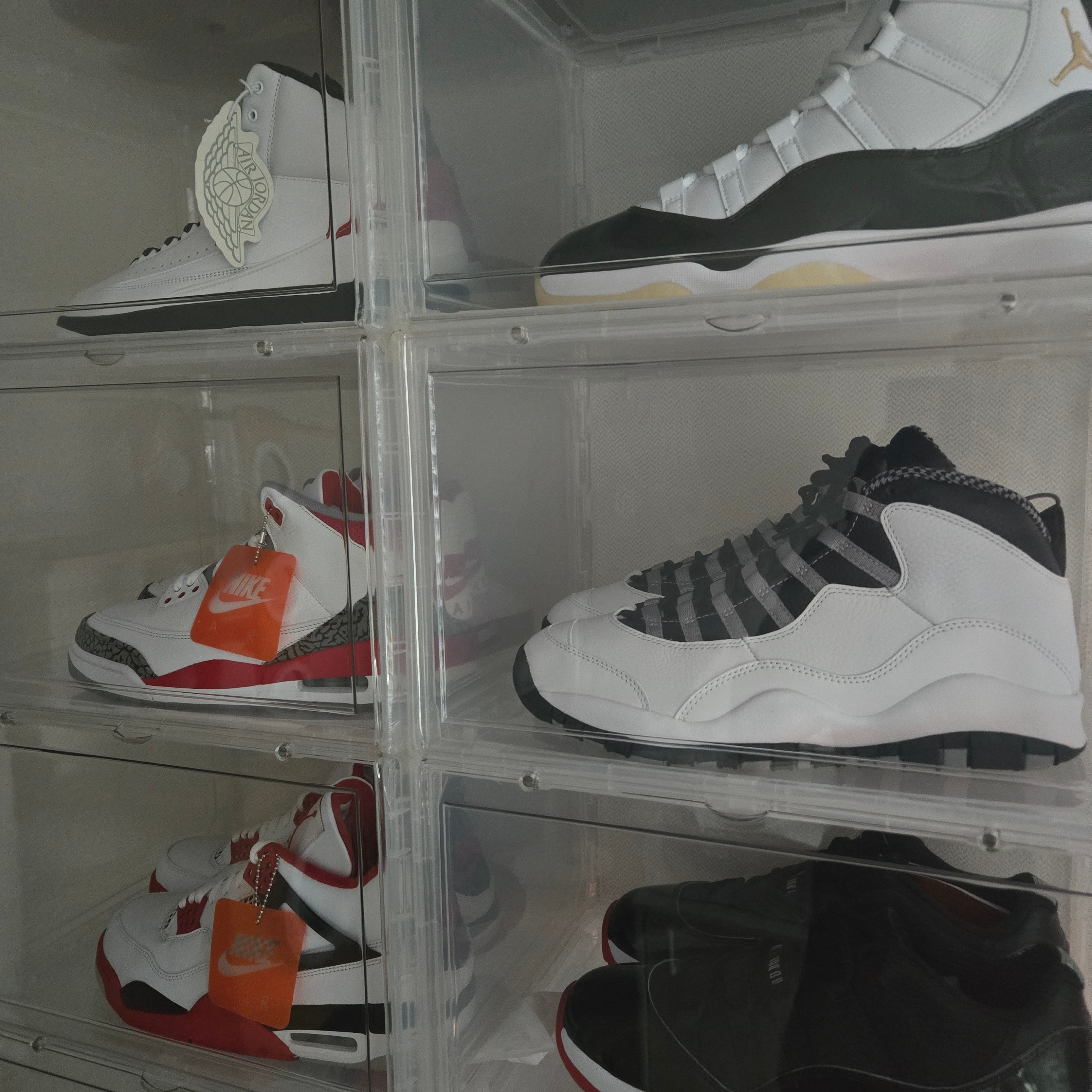 Jordan 10 Retro Light Steel Grey, Jordan 3 Retro Fire Red 2022 착용 스타일