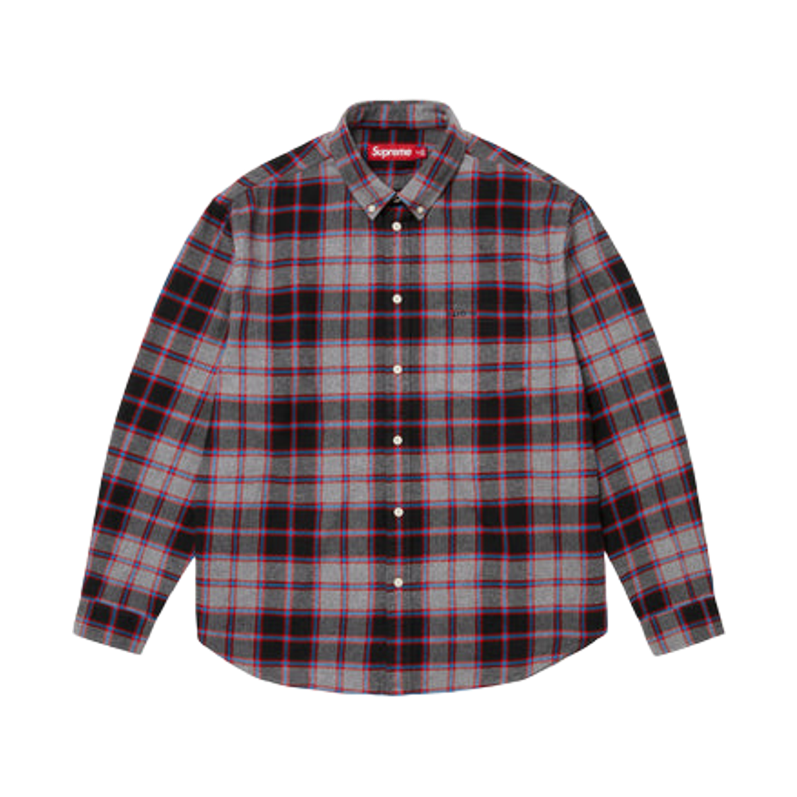 슈프림 플레이드 플란넬 셔츠 그레이 - 25FW(Supreme Plaid Flannel Shirt Grey - 25FW) - 1