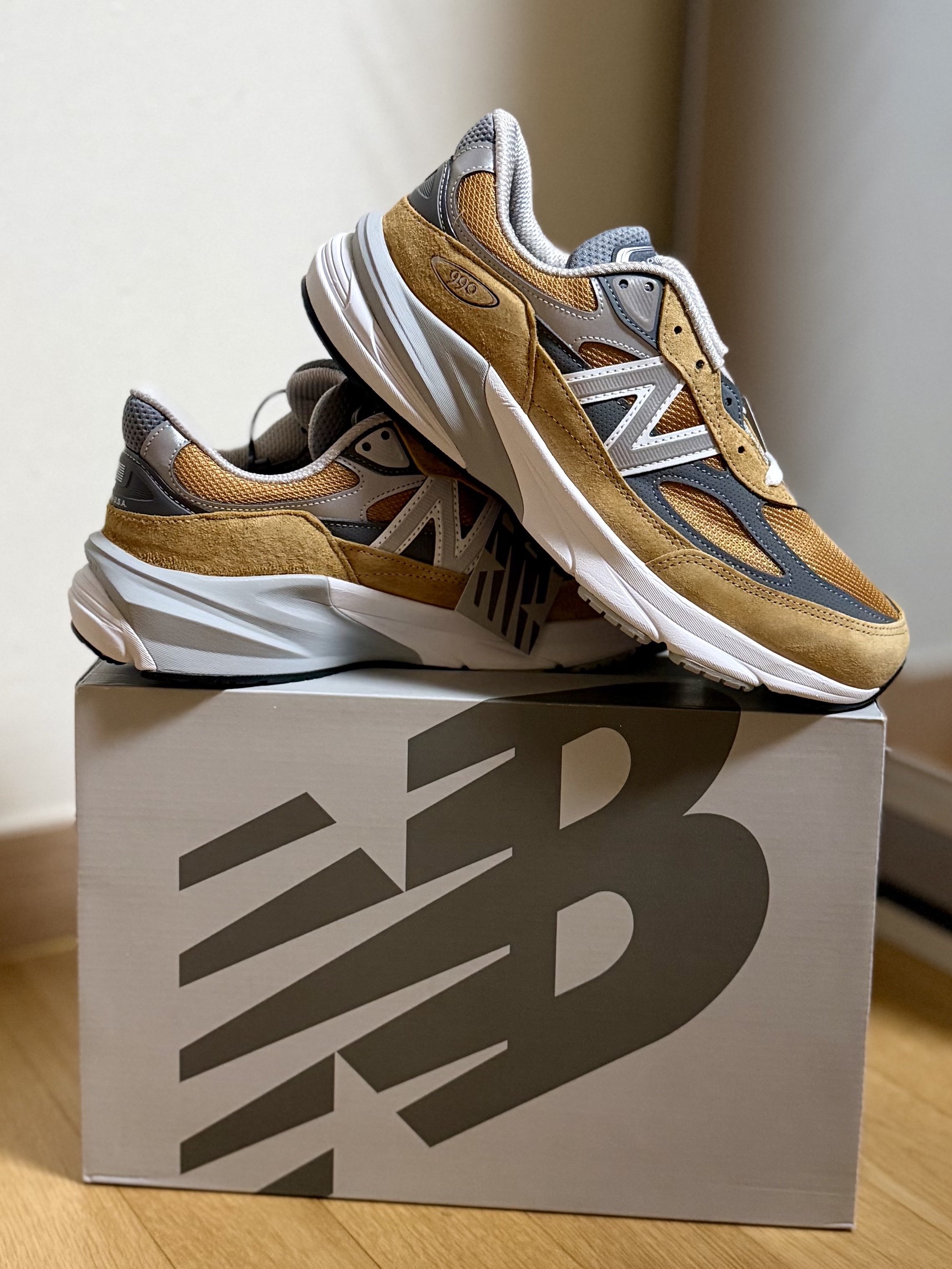 New Balance 990v6 Made in USA Workwear Grey 착용 스타일