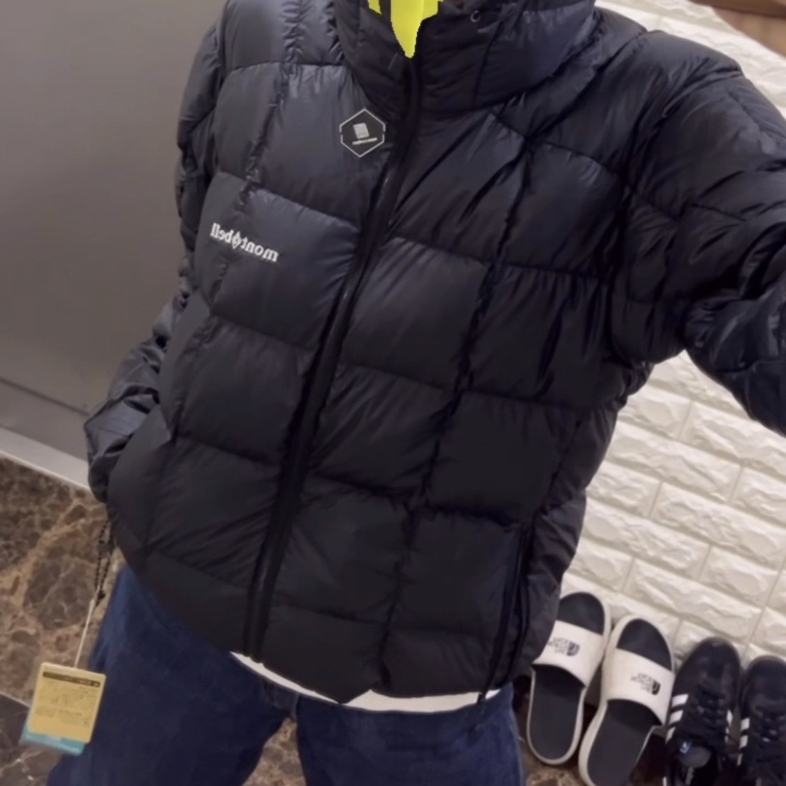Montbell Superior Down Parka Black 착용 스타일