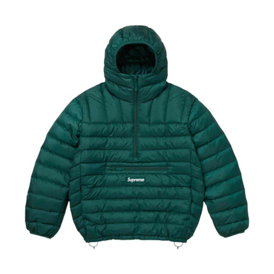 슈프림 마이크로 다운 하프 집 후드 풀오버 다크 그린 - 25FW(Supreme Micro Down Half Zip Hooded Pullover Dark Green - 25FW)